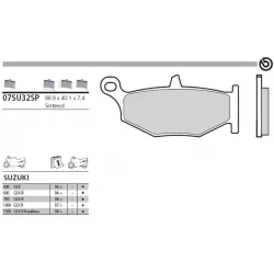 Τακάκια μοτοσυκλέτας BREMBO 07SU32SP