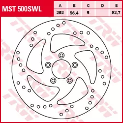 Δισκόπλακα εμπρός TRW-LUCAS MST500SWL Δισκόπλακα εμπρός TRW-LUCAS MST500SWL