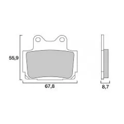 Τακάκια μοτοσυκλέτας BREMBO 07YA12SP