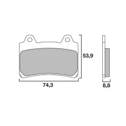 Τακάκια μοτοσυκλέτας BREMBO 07YA35SA Τακάκια μοτοσυκλέτας BREMBO 07YA35SA