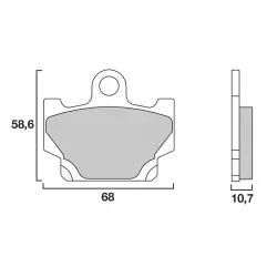 Τακάκια μοτοσυκλέτας OEM BREMBO 07YA1011