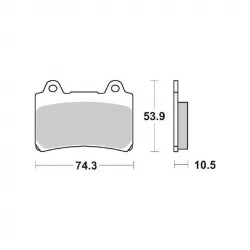 Тακάκια μοτοσυκλέτας BREMBO 07YA17SP Тακάκια μοτοσυκλέτας BREMBO 07YA17SP