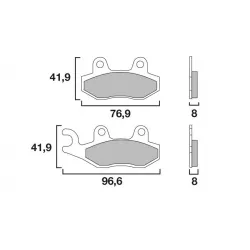 Τακάκια μοτοσυκλέτας BREMBO 07YA21SA