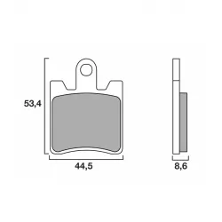 Τακάκια μοτοσυκλέτας BREMBO 07YA09SA