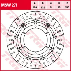 Δισκόπλακα εμπρός TRW-LUCAS MSW271