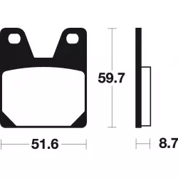 Τακάκια μοτοσυκλέτας BREMBO 07YA3807