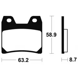 Τακάκια μοτοσυκλέτας BREMBO 07YA4007 Τακάκια μοτοσυκλέτας BREMBO 07YA4007