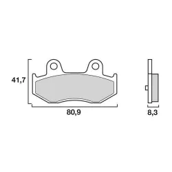 Τακάκια σκούτερ BREMBO 07055XS