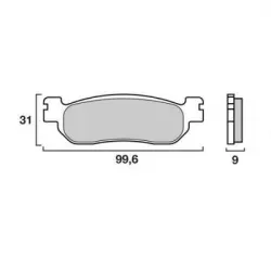 Τακάκια σκούτερ BREMBO 07043XS