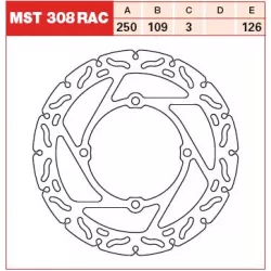 Δισκόπλακα εμπρός TRW-LUCAS MST308RAC