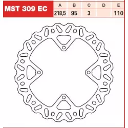 Δισκόπλακα εμπρός TRW-LUCAS MST309EC
