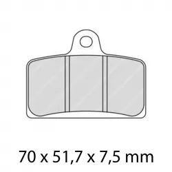Τακάκια μοτοσυκλέτας FERODO FDB2201ST