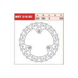 Δισκόπλακα εμπρός TRW-LUCAS MST318EC