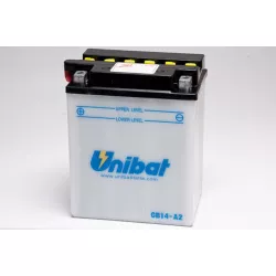 Μπαταρία μοτοσυκλέτας Unibat 14 Ah, 12 V - CB14A-A2 Μπαταρία μοτοσυκλέτας Unibat 14 Ah, 12 V - CB14A-A2