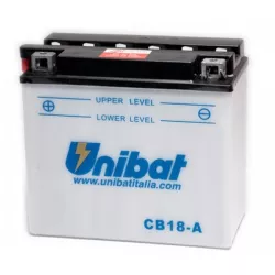 Μπαταρία μοτοσυκλέτας Unibat 18 Ah, 12 V - CB18-A Μπαταρία μοτοσυκλέτας Unibat 18 Ah, 12 V - CB18-A