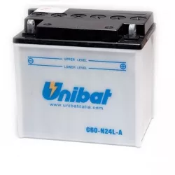 Μπαταρία μοτοσυκλέτας Unibat 28 Ah, 12 V - C60-N24L-A Μπαταρία μοτοσυκλέτας Unibat 28 Ah, 12 V - C60-N24L-A