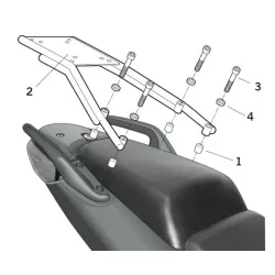 Σχάρα για κεντρική βαλίτσα SHAD H0CB64ST Σχάρα για κεντρική βαλίτσα SHAD H0CB64ST