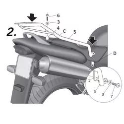 Σχάρα για κεντρική βαλίτσα SHAD H0HR61ST
