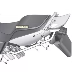 Σχάρα για κεντρική βαλίτσα SHAD H0CB13ST Σχάρα για κεντρική βαλίτσα SHAD H0CB13ST
