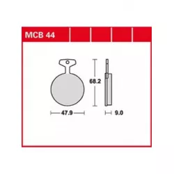 Τακάκια μοτοσυκλέτας TRW MCB44