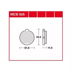 Τακάκια μοτοσυκλέτας TRW MCB505