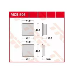 Τακάκια μοτοσυκλέτας TRW MCB506 Τακάκια μοτοσυκλέτας TRW MCB506