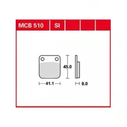 Τακάκια μοτοσυκλέτας TRW MCB510SI Τακάκια μοτοσυκλέτας TRW MCB510SI