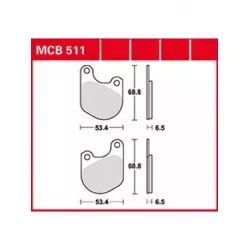 Τακάκια μοτοσυκλέτας TRW MCB511