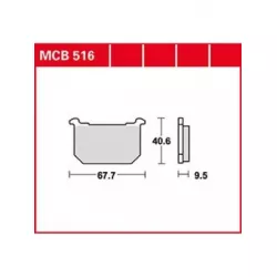 Τακάκια μοτοσυκλέτας TRW MCB516