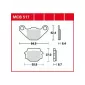 Τακάκια μοτοσυκλέτας TRW MCB517 thumb
