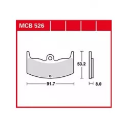 Τακάκια μοτοσυκλέτας TRW MCB526