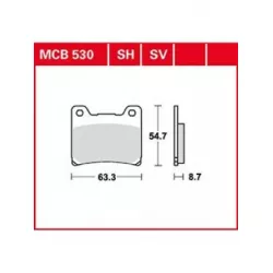 Τακάκια μοτοσυκλέτας TRW MCB530SV