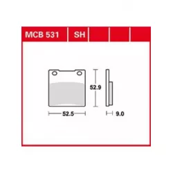 Τακάκια μοτοσυκλέτας TRW MCB531