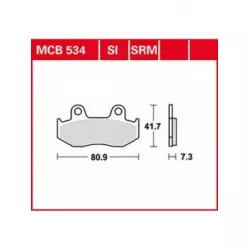 Τακάκια μοτοσυκλέτας TRW MCB534SI