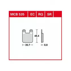 Τακάκια μοτοσυκλέτας TRW MCB535