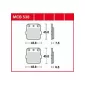 Τακάκια μοτοσυκλέτας TRW MCB538SI thumb