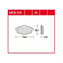 Τακάκια μοτοσυκλέτας TRW MCB539