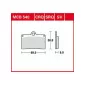 Τακάκια μοτοσυκλέτας TRW MCB540SV thumb