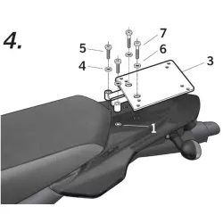 Σχάρα για κεντρική βαλίτσα SHAD Y0XT15ST