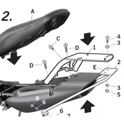 Σχάρα για κεντρική βαλίτσα SHAD Y0YB15ST Σχάρα για κεντρική βαλίτσα SHAD Y0YB15ST