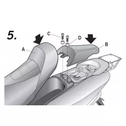 Σχάρα για κεντρική βαλίτσα SHAD Y0M11T