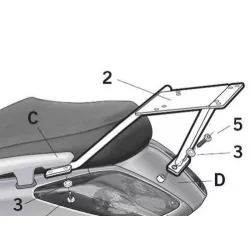 Σχάρα για κεντρική βαλίτσα SHAD Y0XM25ST Σχάρα για κεντρική βαλίτσα SHAD Y0XM25ST
