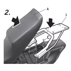 Σχάρα για κεντρική βαλίτσα SHAD Y0YB28ST Σχάρα για κεντρική βαλίτσα SHAD Y0YB28ST