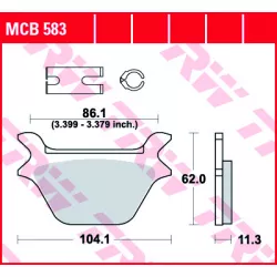 Τακάκια μοτοσυκλέτας TRW MCB583