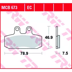 Τακάκια μοτοσυκλέτας TRW MCB673