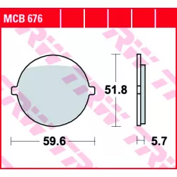 Τακάκια μοτοσυκλέτας TRW MCB676 Τακάκια μοτοσυκλέτας TRW MCB676
