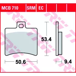 Τακάκια μοτοσυκλέτας TRW MCB710SRM Τακάκια μοτοσυκλέτας TRW MCB710SRM