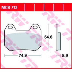 Τακάκια μοτοσυκλέτας TRW MCB713