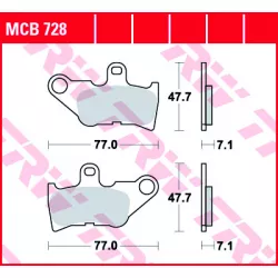 Τακάκια μοτοσυκλέτας TRW MCB728 Τακάκια μοτοσυκλέτας TRW MCB728