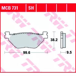 Τακάκια μοτοσυκλέτας TRW MCB731